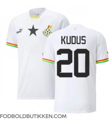 Ghana Mohammed Kudus #20 Hjemmebanetrøje VM 2022 Kortærmet